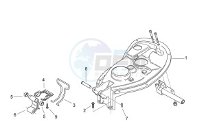 Scarabeo 50 2t e2 (eng. piaggio) drawing Undersaddle