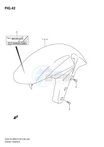 GSX-R1000 (E3-E28) drawing FRONT FENDER