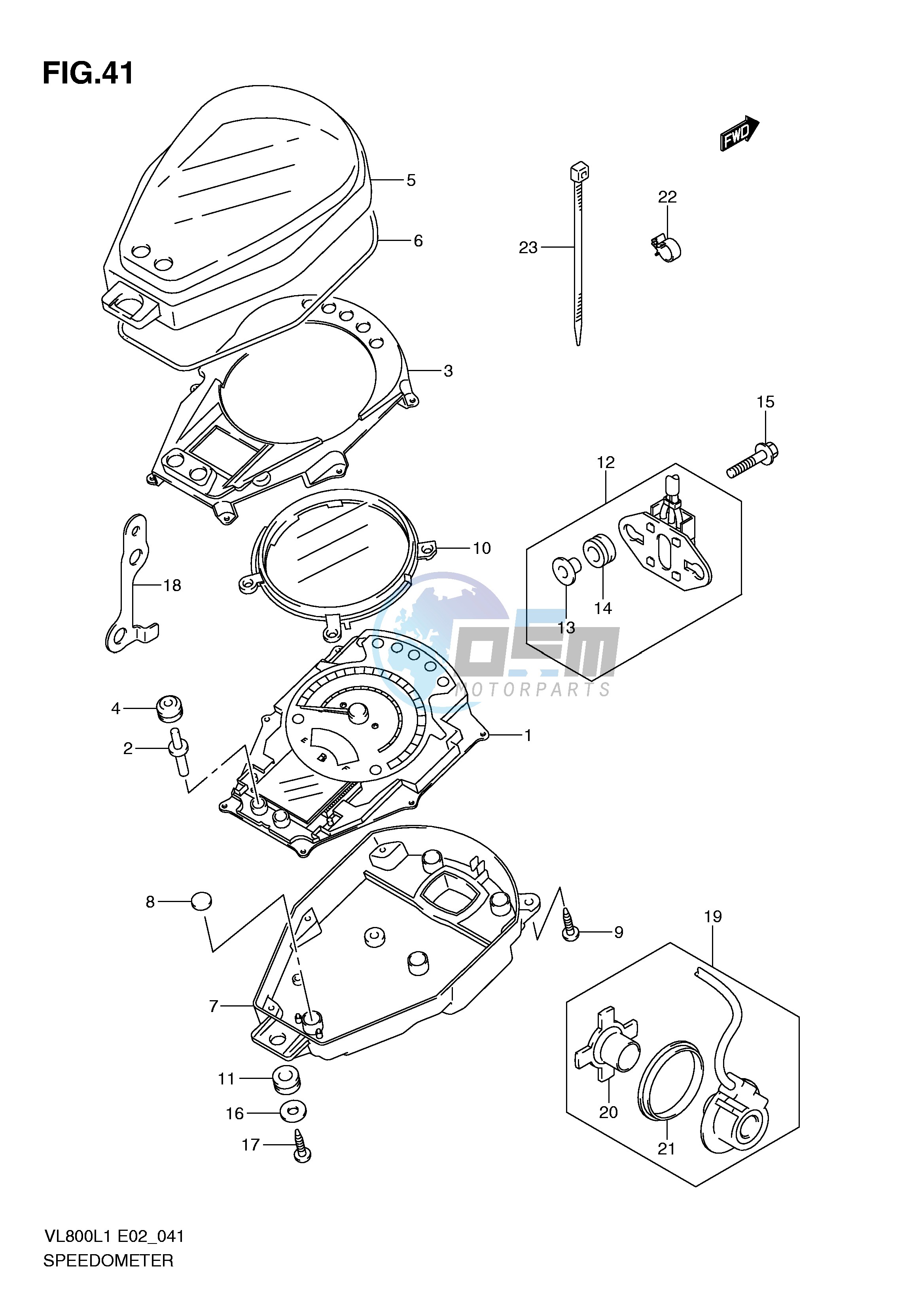 SPEEDOMETER (VL800CL1 E19)