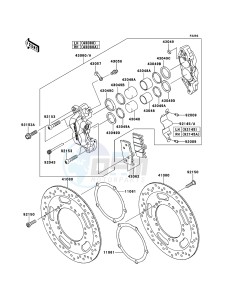 VN1700_VOYAGER_CUSTOM_ABS VN1700KDF GB XX (EU ME A(FRICA) drawing Front Brake