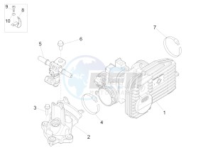 GTS 300 ie (EMEA, APAC) drawing Throttle body - Injector - Union pipe