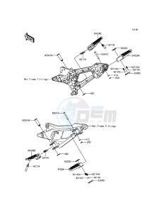 Z800 ABS ZR800DDS UF (UK FA) XX (EU ME A(FRICA) drawing Footrests