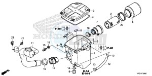 TRX420TM1H Europe Direct - (ED) drawing AIR CLEANER