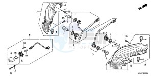 FES125B drawing REAR COMBINATION LIGHT