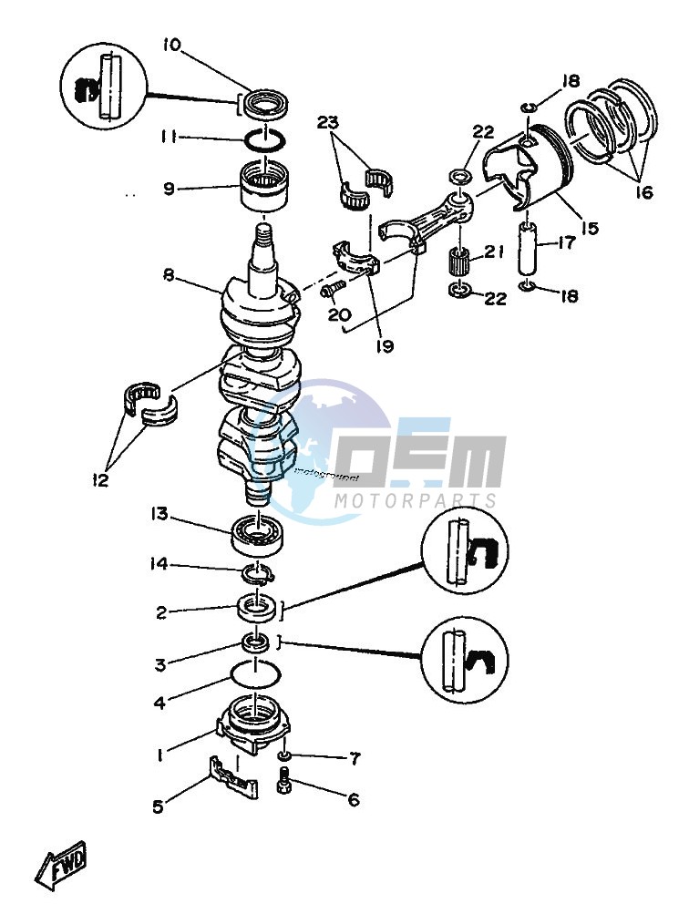 CRANKSHAFT--PISTON