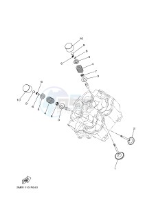 YXE700 YXE70WPAJ WOLVERINE R (B3D2) drawing VALVE