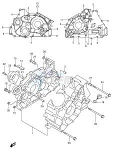 LT-A500F (E3-E28) drawing CRANKCASE