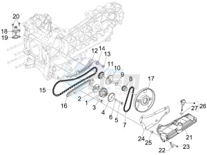 Beverly 300 ie Tourer (USA) USA drawing Oil pump