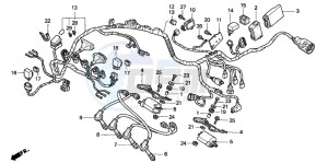 CBR600F2 drawing WIRE HARNESS (CBR600FS/3S/T/3T/SET)