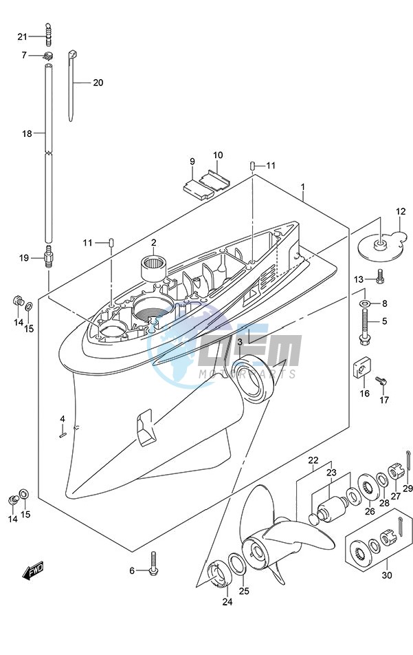 Gear Case (DF 250S)