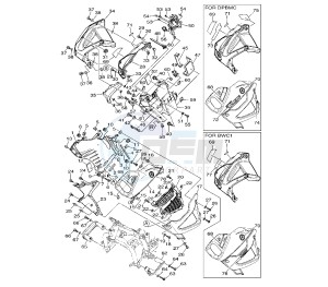 XTZ SUPER TENERE 1200 drawing COWLING