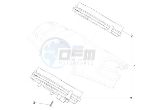 PRIMAVERA 125 4T 3V IE ABS-NOABS E3-E4 (EMEA) drawing Meter combination - Cruscotto