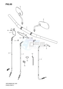 VZR1800 (E2) INTRUDER drawing HANDLEBAR (MODEL K6 K7 K8)