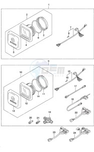 DF 150AP drawing Multi Function Gauge (1)