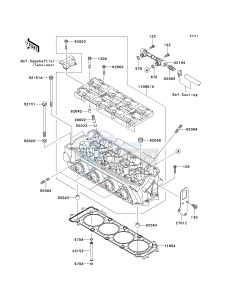 JT 1500 A [STX-15F] (A6F-A9F) A9F drawing CYLINDER HEAD