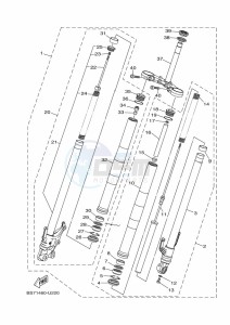 YZF320-A YZF-R3 (B7PD) drawing FRONT FORK