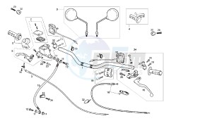 CROSS CITY - 125 CC 4T EU3 drawing HANDLEBAR - CONTROLS