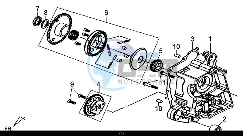 R. CRANK CASE