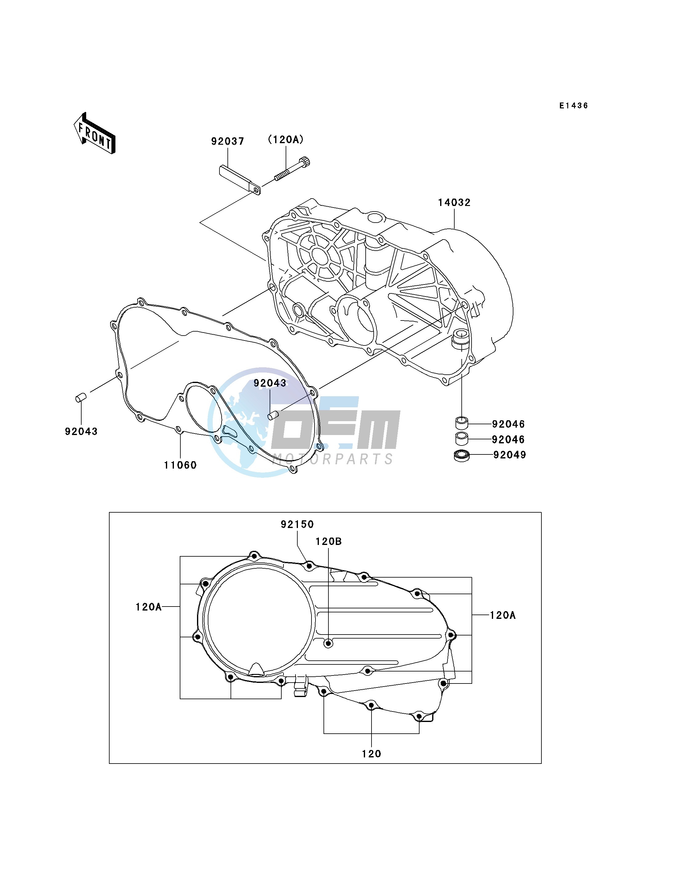 RIGHT ENGINE COVER-- S- -