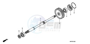 TRX500FPMB drawing FINAL SHAFT