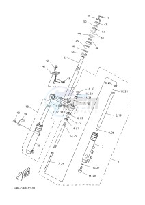 YN50F OVETTO 4T (2ACG) drawing FRONT FORK