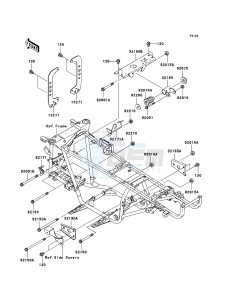 KVF360 4x4 KVF360A9F EU GB drawing Engine Mount