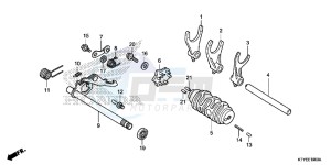 CBR125RF CBR125R 2ED - (2ED) drawing GEARSHIFT DRUM