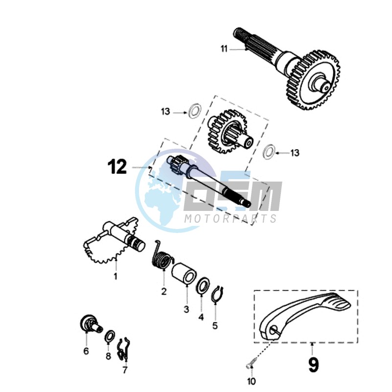 DRIVE SHAFTS / KICKSTARTER