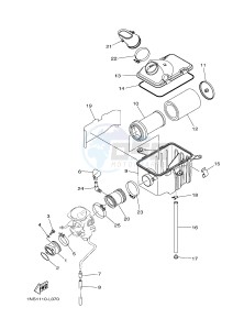 YFM350A YFM35GTXG GRIZZLY 350 2WD (B147) drawing INTAKE