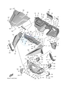 YXF850ES YXF85WPSJ WOLVERINE X (BG41) drawing FRONT FENDER