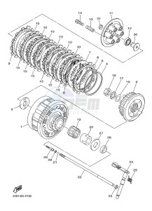 XJ6SA 600 DIVERSION (S-TYPE, ABS) (36DC) drawing CLUTCH