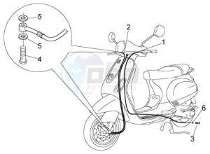 LX 50 4T drawing Transmissions-brake piping