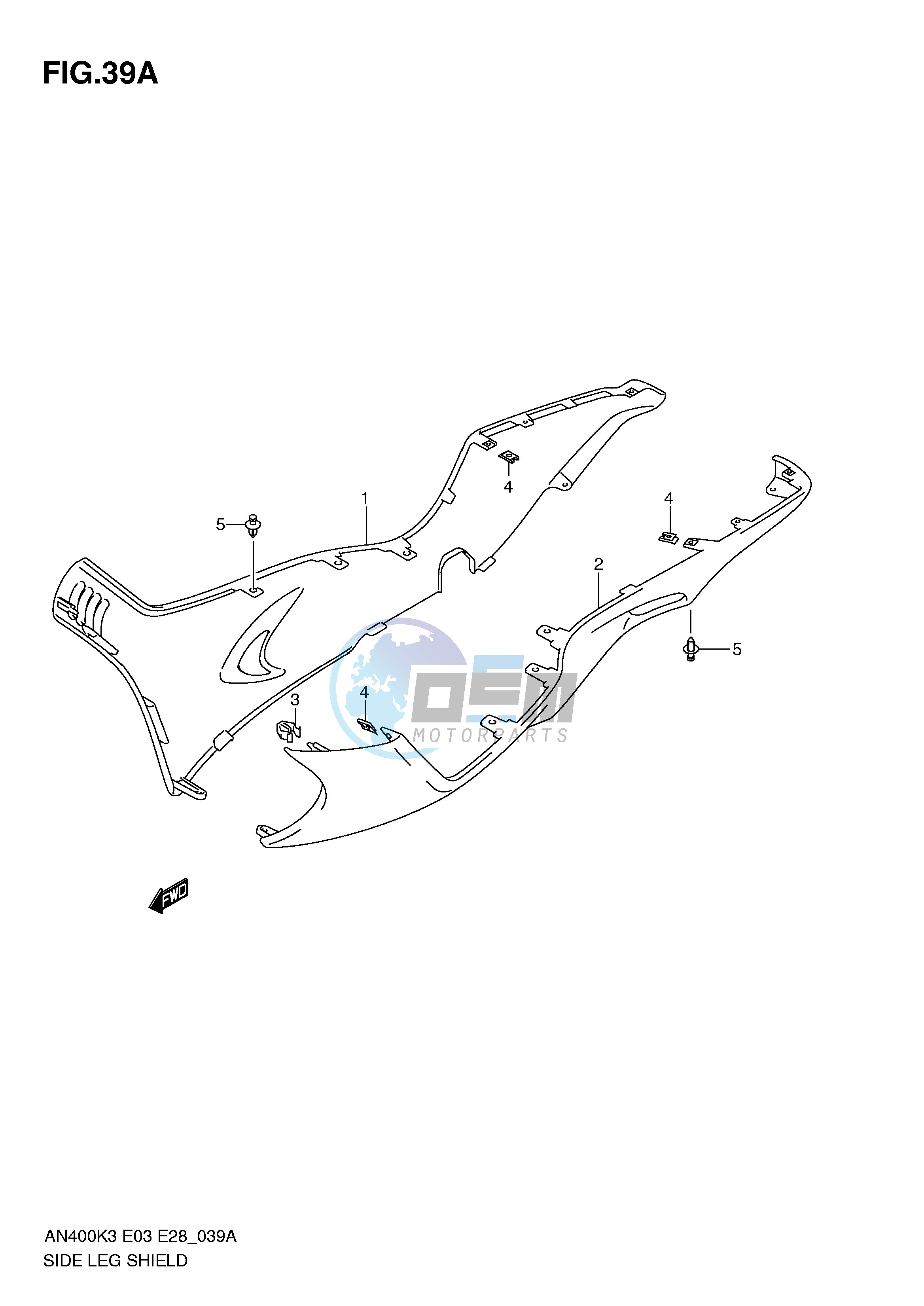 SIDE LEG SHIELD (MODEL K4,AN400K5 K6)