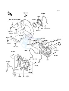 MULE 3010 DIESEL 4x4 KAF950D8F EU drawing Engine Cover(s)