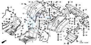 TRX680FAC drawing REAR FENDER