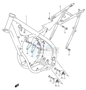 RM125 (E2) drawing FRAME