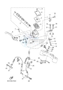 XSR700 (B344 B344 B344 B344) drawing FRONT MASTER CYLINDER