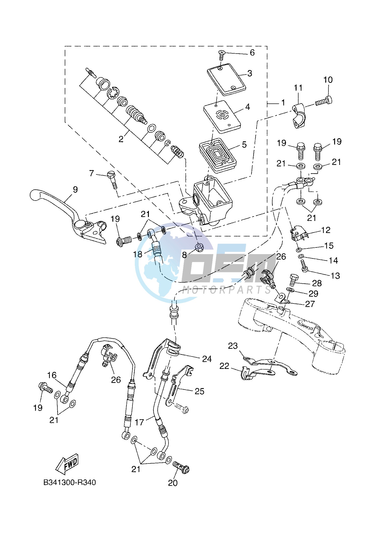 FRONT MASTER CYLINDER