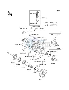 JET SKI STX-15F JT1500A7F FR drawing Crankshaft