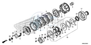 TRX250TME FOURTRAX RECON Europe Direct - (ED) drawing CLUTCH