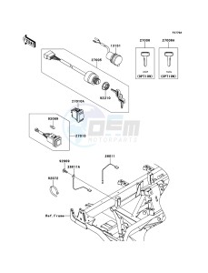 MULE_4010_TRANS_4X4_DIESEL KAF950GDF EU drawing Ignition Switch