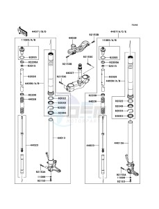 NINJA ZX-10R ZX1000E9F FR GB XX (EU ME A(FRICA) drawing Front Fork