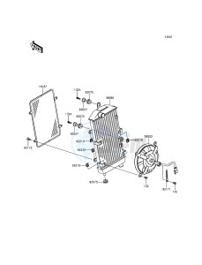 VULCAN 900 CUSTOM VN900CDF GB XX (EU ME A(FRICA) drawing Radiator