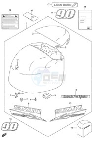 DF 90A drawing Engine Cover