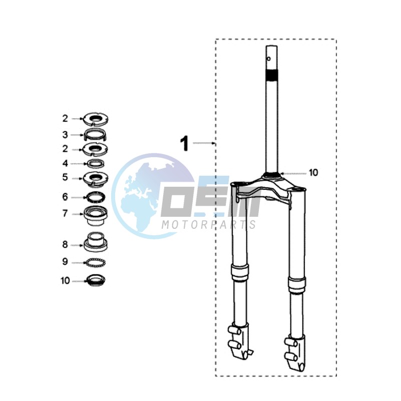 FRONT FORK / STEERINGHEAD