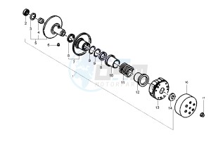 NRG POWER DD 50 drawing Driven pulley