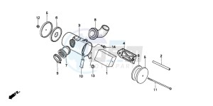 ST50 drawing AIR CLEANER