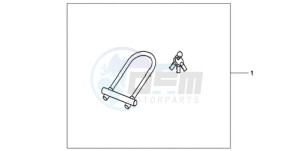 CBR1000RAA Korea - (KO / ABS) drawing U-LOCK