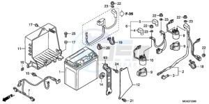 GL1800A France - (F / CMF) drawing BATTERY