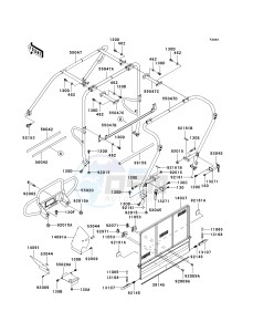 KAF 620 J [MULE 3010 TRANS4X4] (J6J-J8F) J6F drawing GUARDS_CAB FRAME-- J6F- -